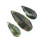 Earth's Jewels Semi-Precious Natural Fancy Agate Teardrop Pendants, 3pcs
